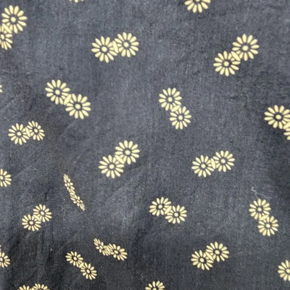 Abercrombie & Fitch Men’s XXL Blue Floral Print Camp Shirt Viscose Soft Hipster - Picture 4 of 8